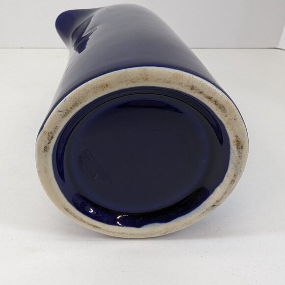 CC Canadian Club Cobalt Blue with Gold Accent Advertising Pub Jug Water Jug - Picture 6 of 6